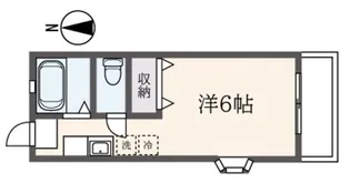 コーポ東川島B棟【1階】の間取り