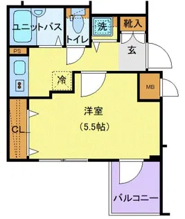 ヴォーガコルテ池上【5階】の間取り