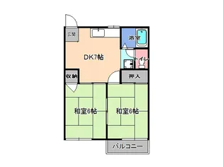 ハイツ柳【2階】の間取り