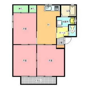 シャンテドミールA棟【1階】の間取り