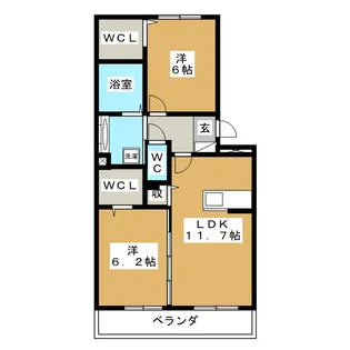 ストリームハイツ【3階】の間取り