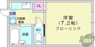ページェントハウス【1階】の間取り