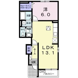 アトラスK【1階】の間取り