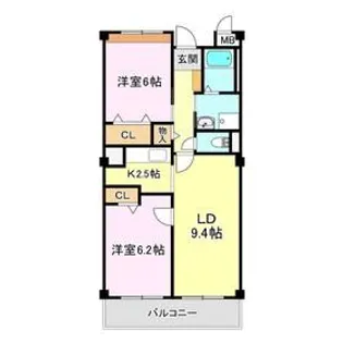 グラシューパルク【3階】の間取り