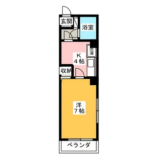 べリビューコート西草深【2階】の間取り