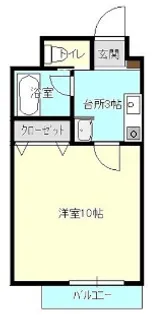 タウンコート開運橋通【7階】の間取り