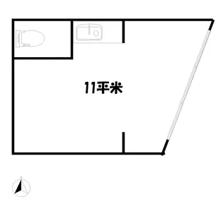 ファミール新川【1階】の間取り
