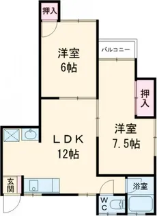 永江コーポ3【2階】の間取り