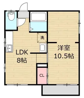 ベルフルール【2階】の間取り