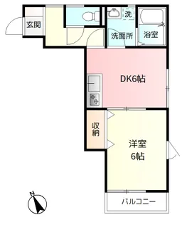 メリディアン南中山II【2階】の間取り