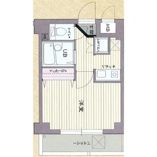 ロアール文京江戸川橋【3階】の間取り