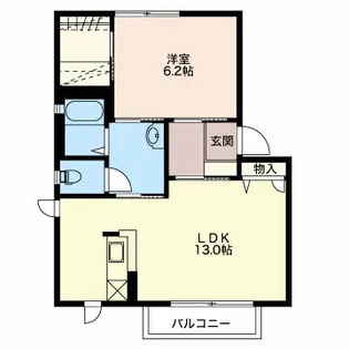 ウィアーサイド公【2階】の間取り