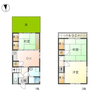 岡山県倉敷市神田3【一戸建】の間取り