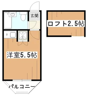 グレイスハイム一橋学園【2階】の間取り