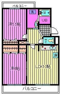 レジデンス原山【4階】の間取り
