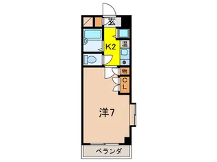クレール仁川【3階】の間取り