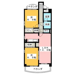 プレシャスコート【2階】の間取り