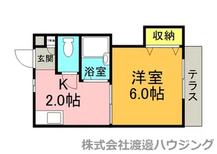 テラスパーク吹田【2階】の間取り