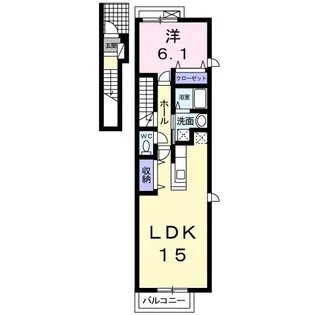 レインボーKY【2階】の間取り