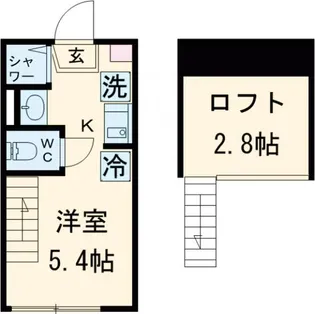 カーサ エスト小岩【1階】の間取り