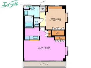 ルーエンハイム宗II【1階】の間取り