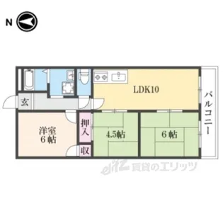 ウィスタリア【3階】の間取り