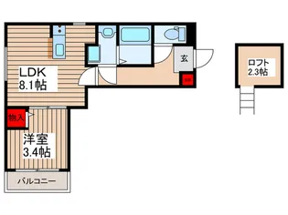 アソシエート桶川【3階】の間取り