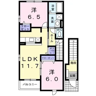 カプリ【2階】の間取り