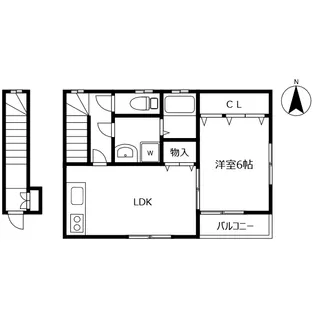 メゾン富田橋II【2階】の間取り
