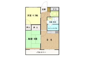 第2あかぎハイツ【2階】の間取り
