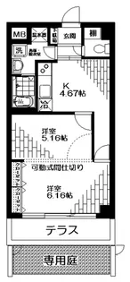 2Kの間取り画像