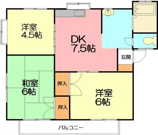神奈川県秦野市堀川【アパート】の間取り