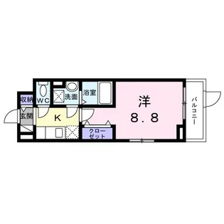 ベル西早稲田【1階】の間取り