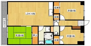 オークヴィラ大野城レジデンス【5階】の間取り