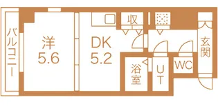 大阪府大阪市福島区大開2【マンション】の間取り