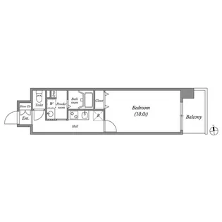 Gramercy Sakae【6階】の間取り