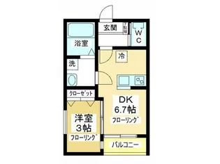 K’s Garden B棟【2階】の間取り
