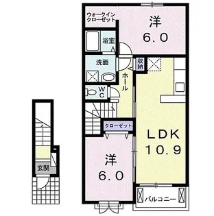 レジェンドXXI【2階】の間取り