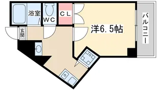 大阪府大阪市北区大淀中2【マンション】の間取り
