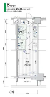 メインステージ横浜【7階】の間取り