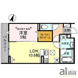 プランドール【1階】の間取り