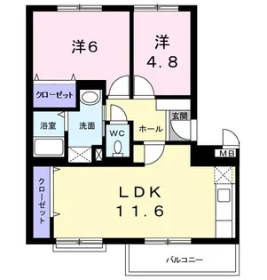 大阪府泉北郡忠岡町高月南1【マンション】の間取り