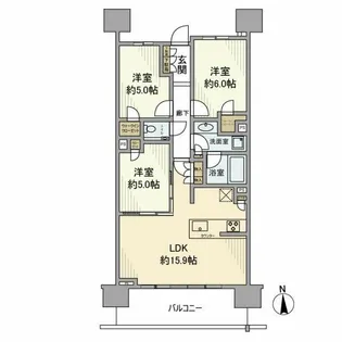 シティタワー品川パークフロント【20階】の間取り