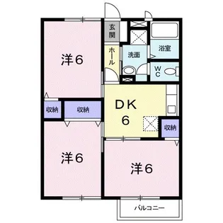 ウエストコート船江山【2階】の間取り