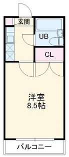 ジュネス市川【4階】の間取り