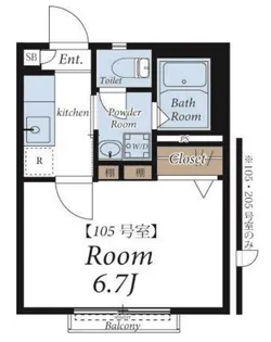 サンテラス【1階】の間取り