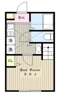 シリウス相模大野【2階】の間取り