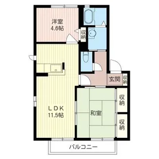 JUNES IV【1階】の間取り