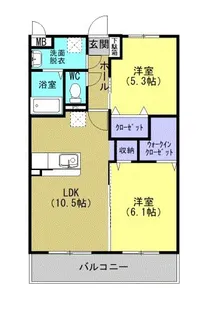 ステージア喜入V【2階】の間取り