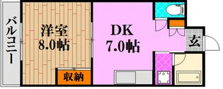 スライブ皆実【1階】の間取り